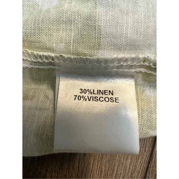 COUSIN THE LABEL NWT SZ M Floral Tiered Mini Dress YELLOW GREEN - Picture 6 of 9